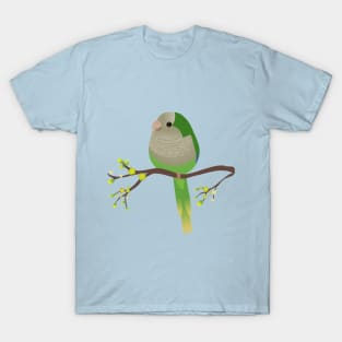 Cute egg shaped quaker parrot or monk parakeet T-Shirt